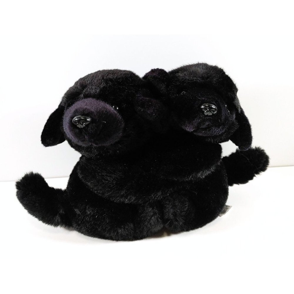 Fiesta Best Friends Fur-ever Plush Black Labrador Puppies 8"  Dogs